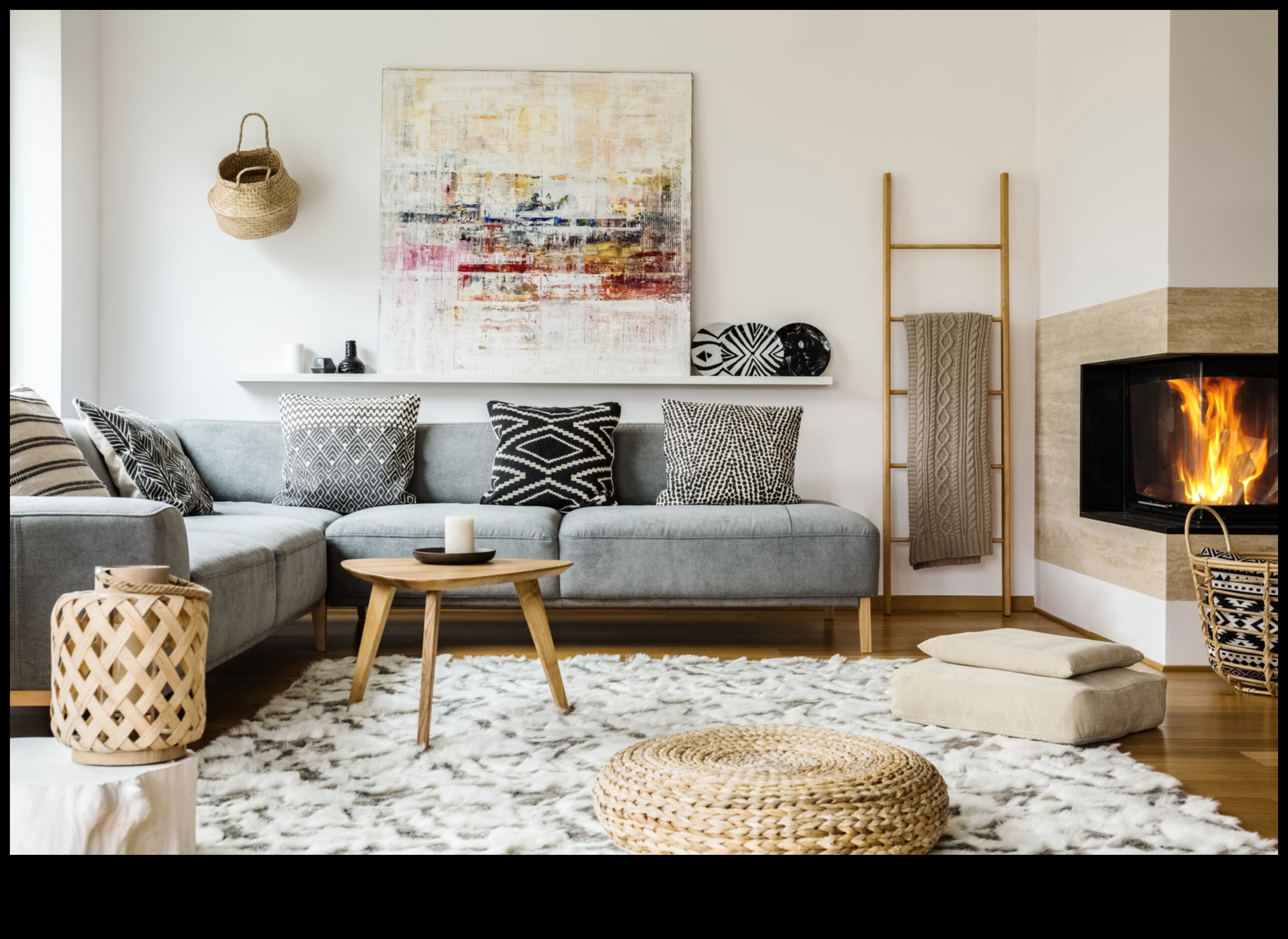 עיצוב סלון שיק תעשייתי