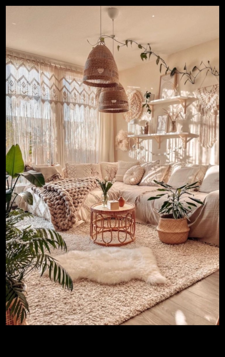 האם אתה יכול להמליץ ​​על דרכים להשתמש ב-Macrame בעיצוב בוהו מודרני לתוספת מרקם?