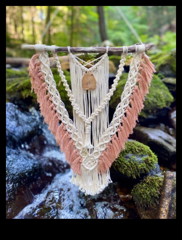 האם אתה יכול להמליץ ​​על דרכים להשתמש ב-Macrame בעיצוב בוהו מודרני לתוספת מרקם?