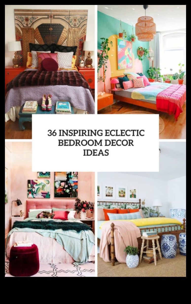 עיצוב חדר שינה אקלקטי למראה ייחודי