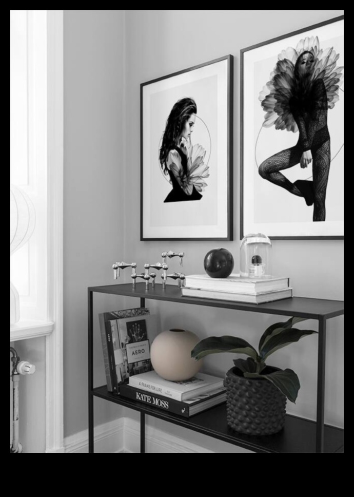 תפאורה בשחור-לבן לאלגנטיות נצחית