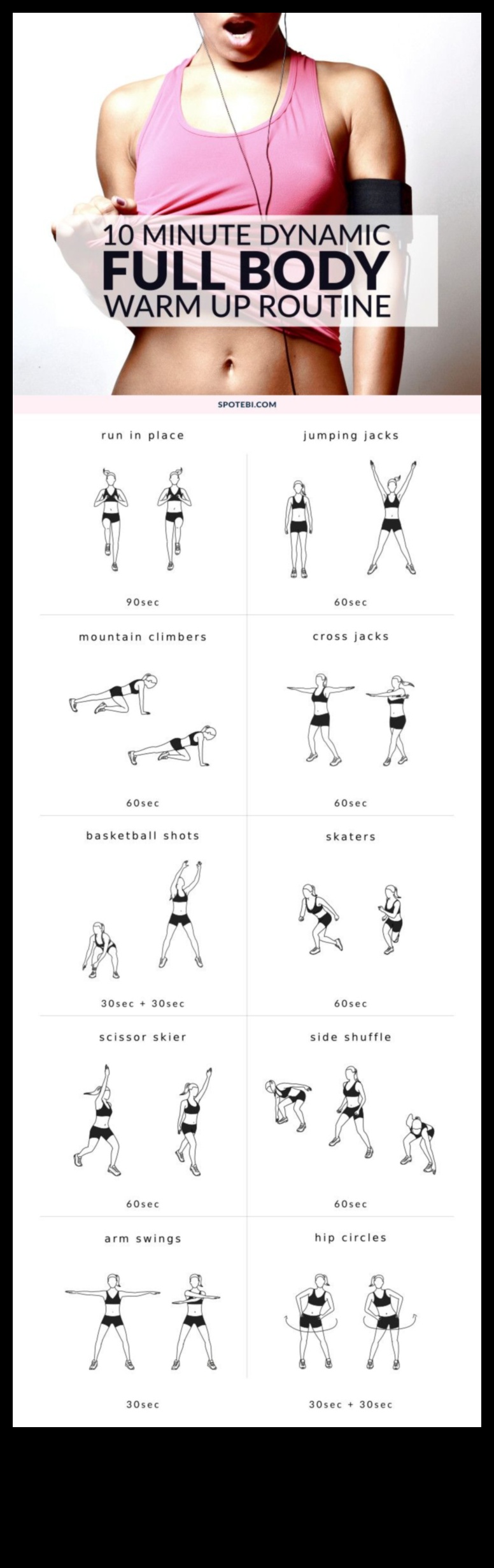 חימום מהיר במעגל: תנועות דינמיות להפעלה על הגוף המלא
