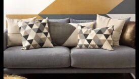 האם אתה יכול להציע דרכים יצירתיות להשתמש בתבניות גיאומטריות בעיצוב הבית?