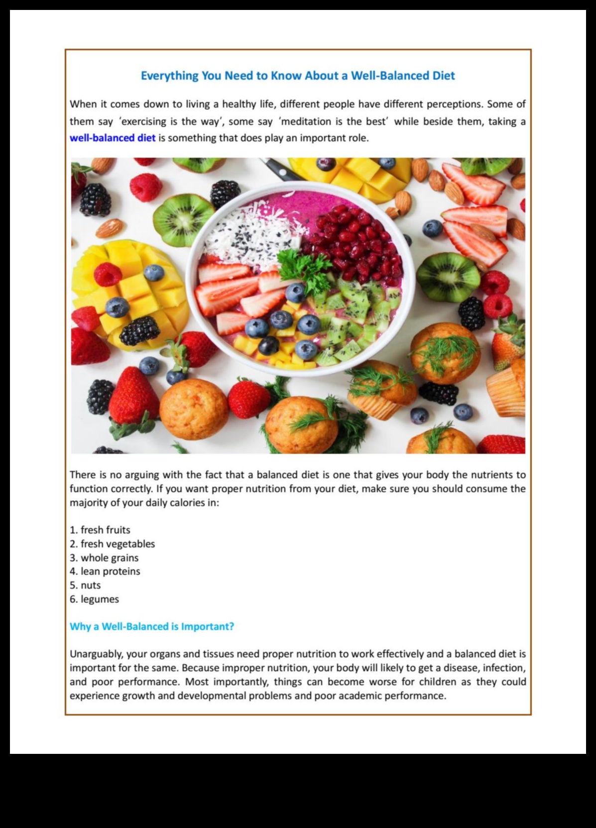 יצירת תוכנית תזונה מאוזנת מושלמת